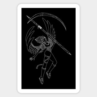 Space Angel of Death Monochrome Sticker